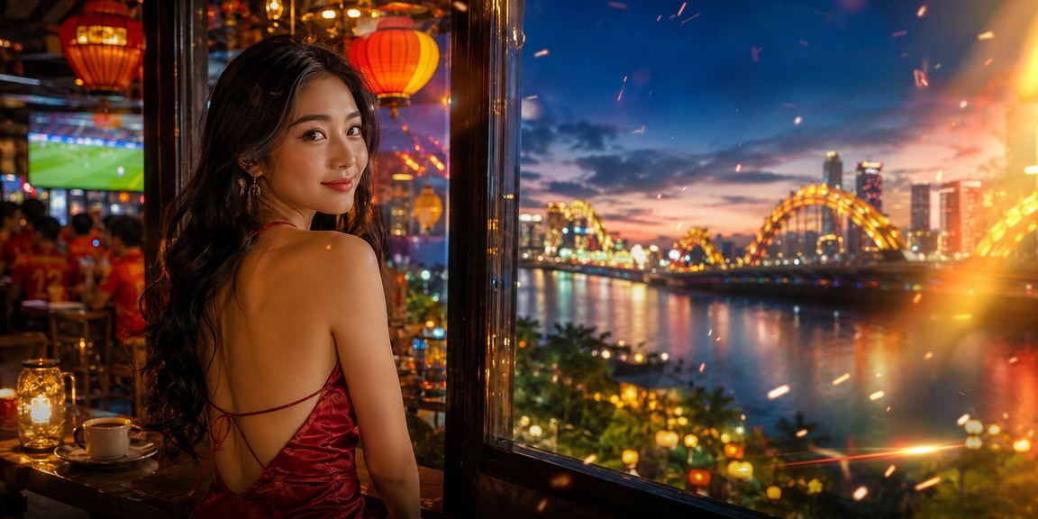 Người dùng Đà Nẵng theo dõi kèo cá cược thể thao bên ly cà phê buổi tối