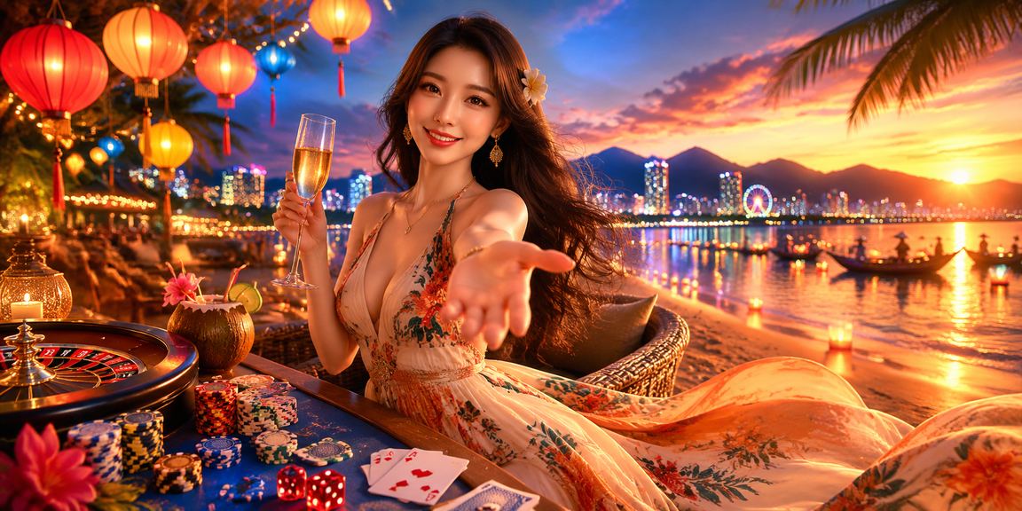 Khung cảnh đêm Đà Nẵng với đèn lồng và cá cược esports trực tuyến